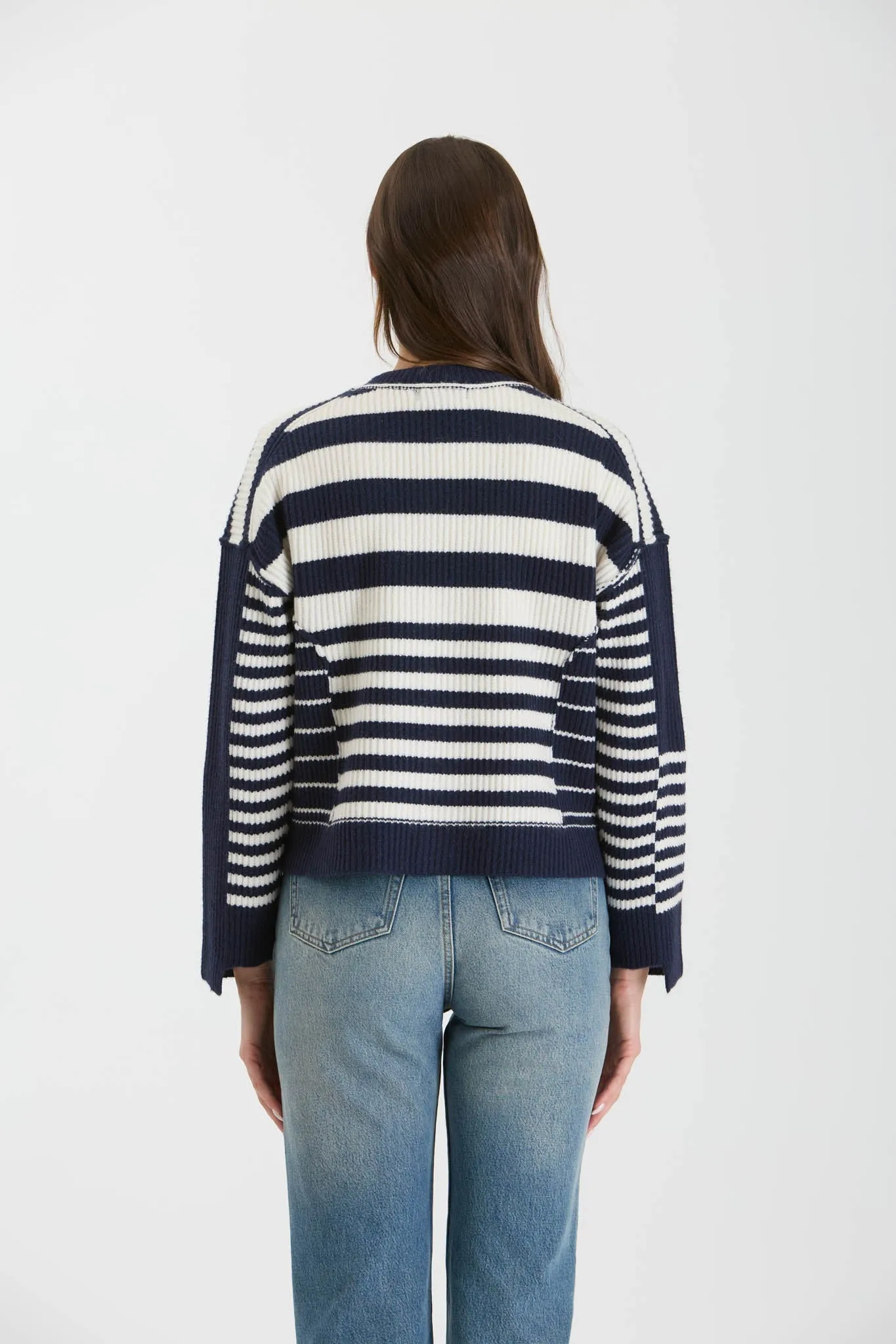 Maddy Multi Stripe Knit Cardigan