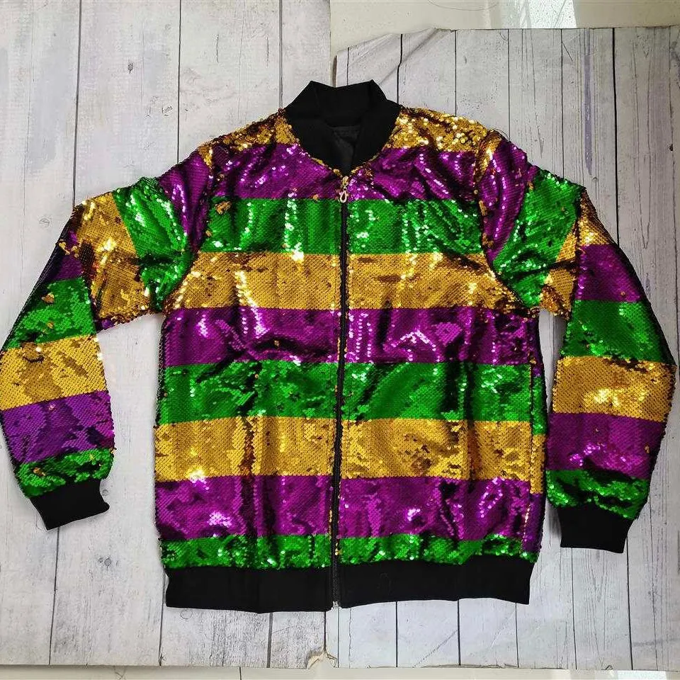 MARDI GRAS SEQUIN JACKET