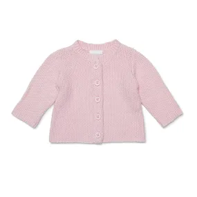 Marquise Pink Cotton Knitted Cardigan