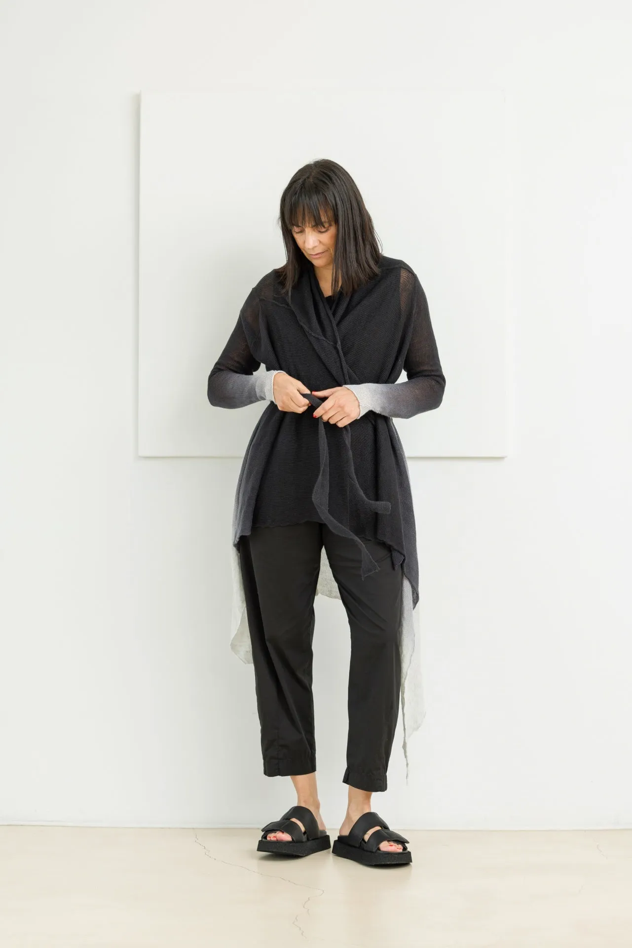 MASNADA CARDIGAN FADED BLACK