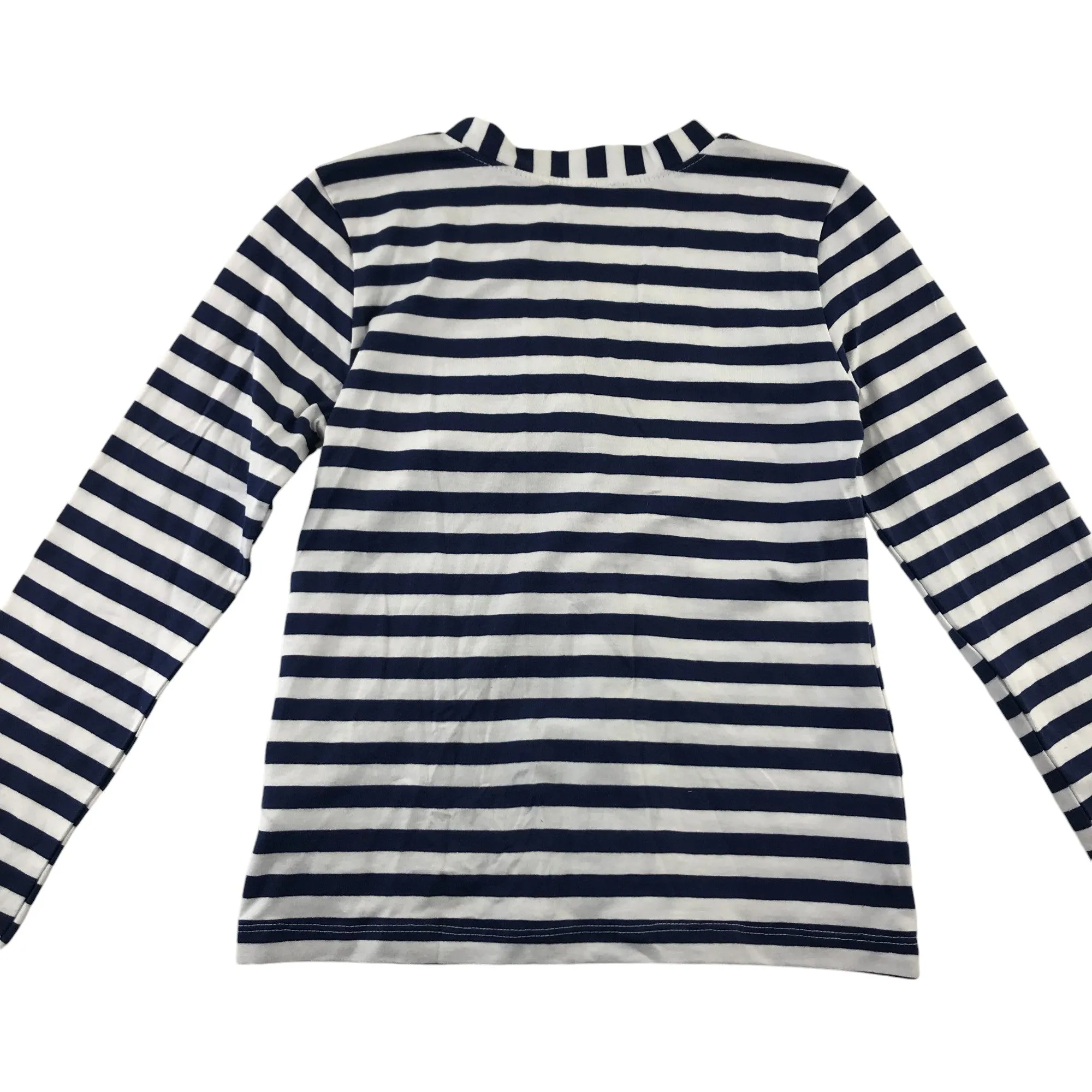 Mayoral cardigan 6-7 years navy and white stripy button up