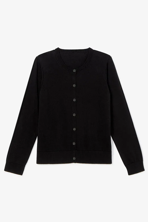 Mel Cardigan - Cotton Silk Knit :: Black