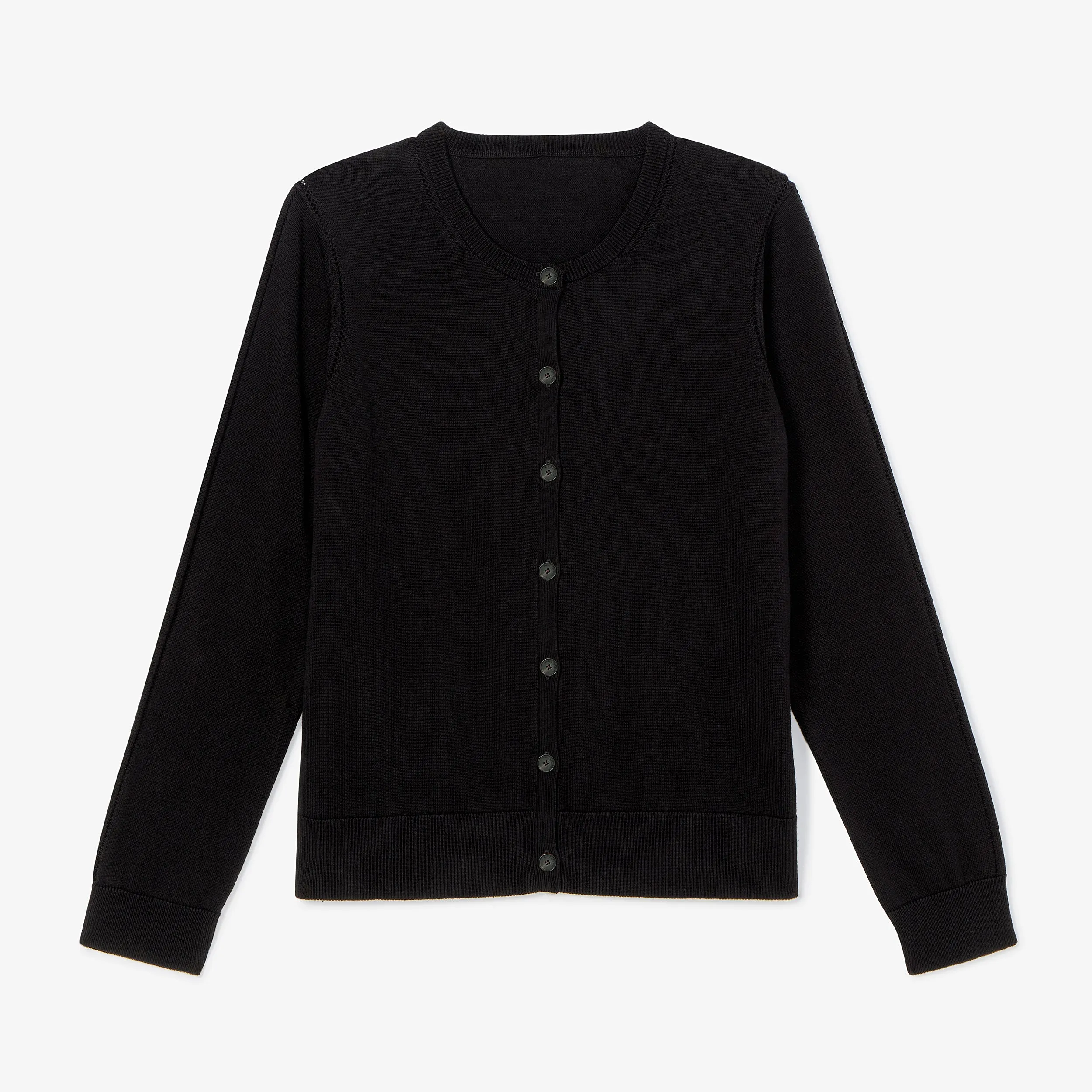 Mel Cardigan - Cotton Silk Knit :: Black