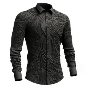 Men's 3D Printed Totem Retro Long Sleeve Shirt 55545195L