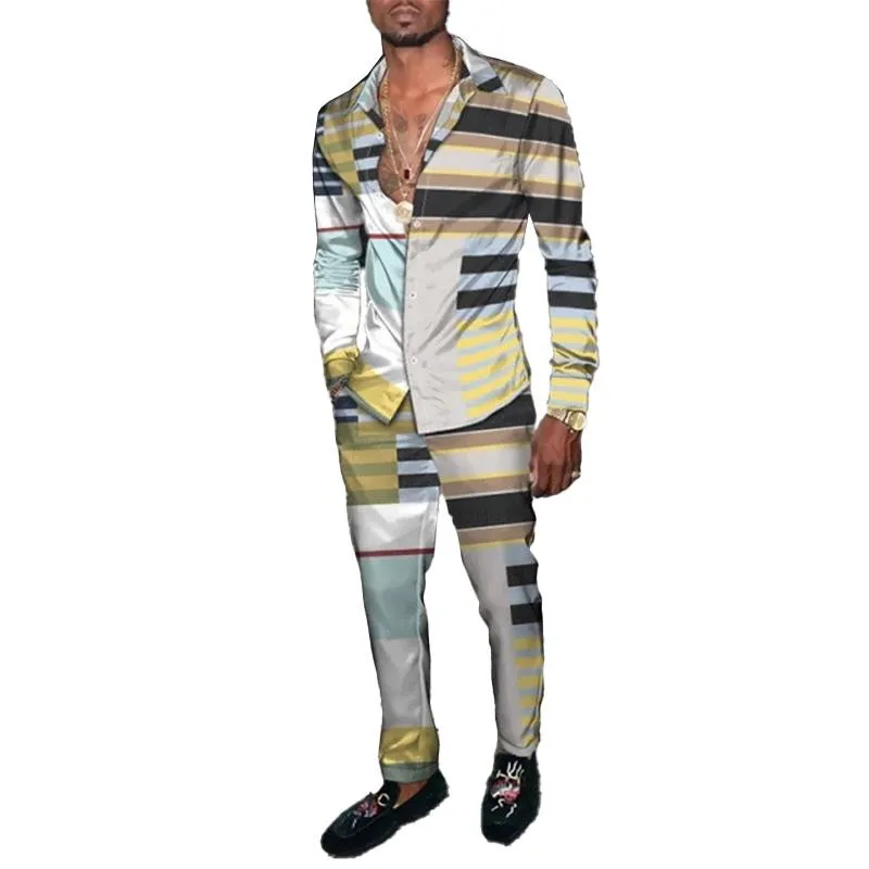 Men's Retro Print Suit 59024576YM