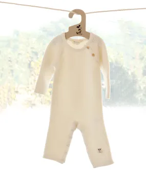 Mickey Mouse Romper for Newborn Babies in Ivory color