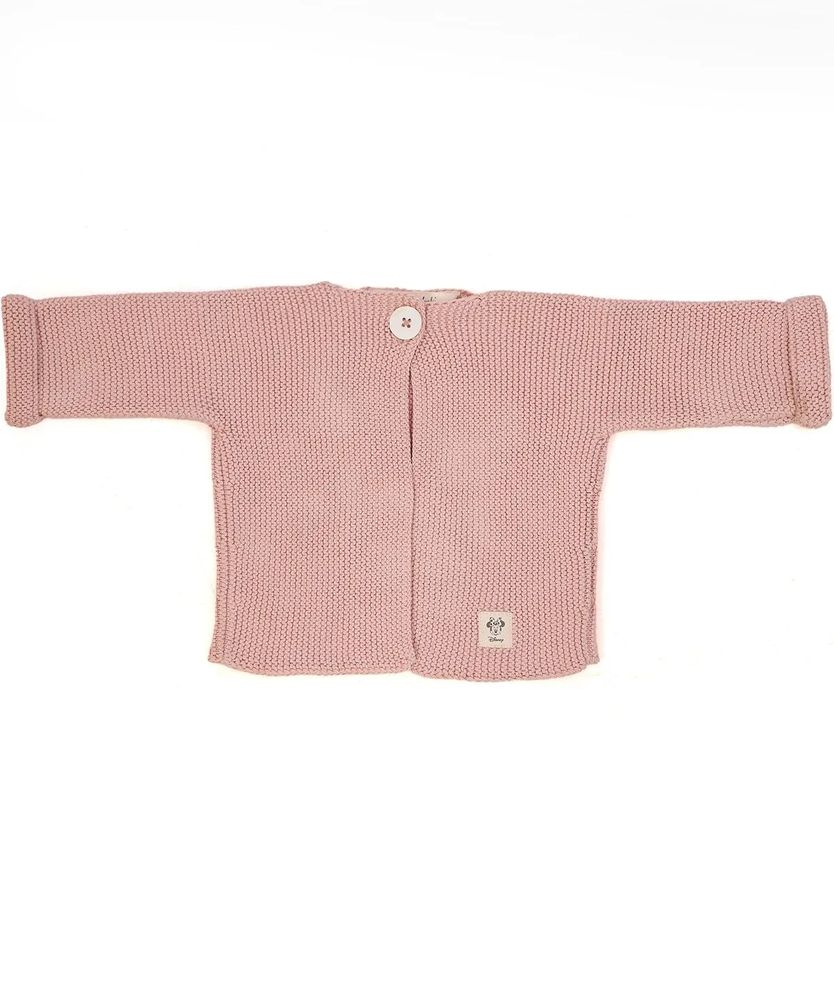 Minnie Mouse Cardigan for Newborn Babies in Pink Pearl Color