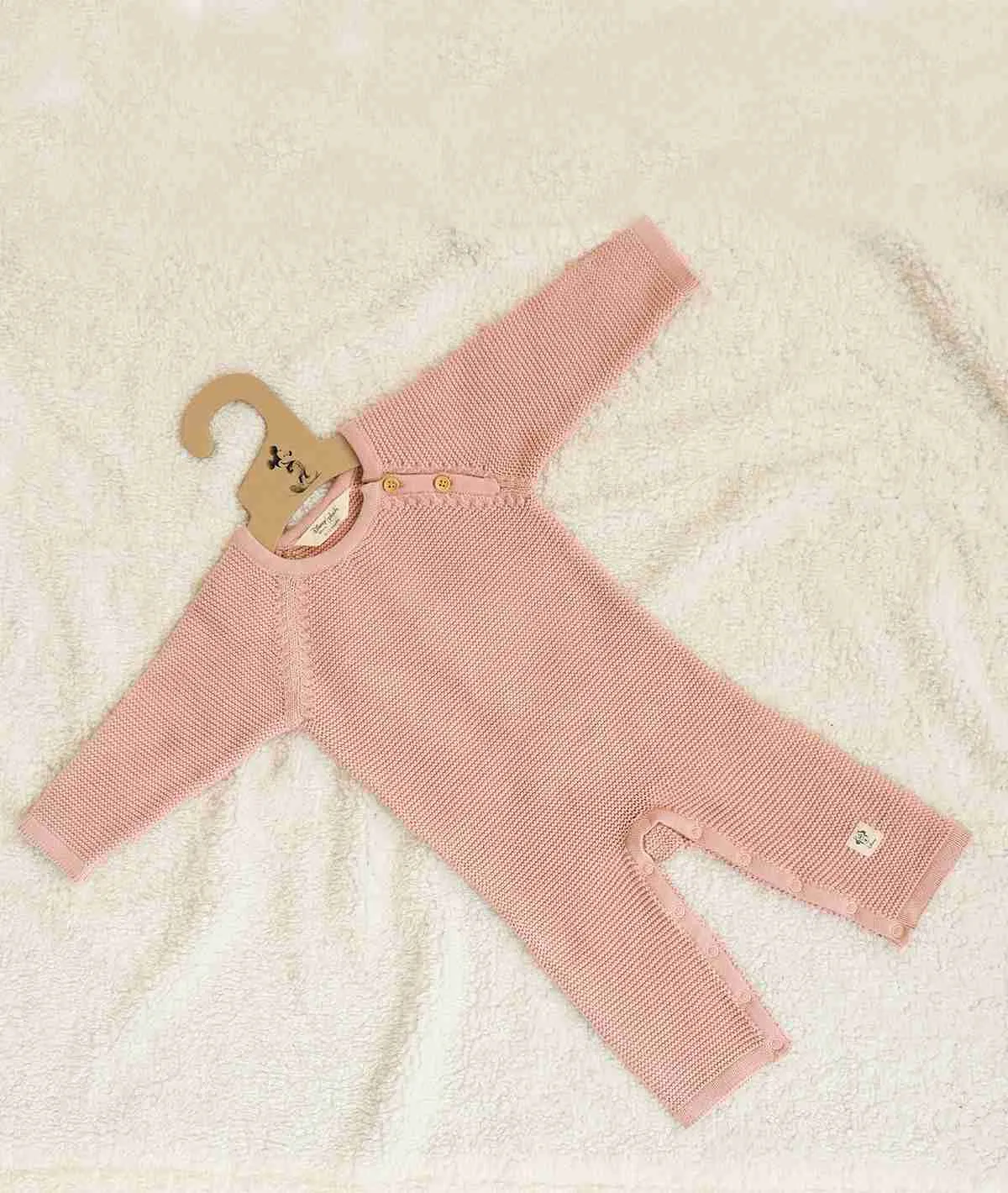 Minnie Mouse Romper for Newborn Babies in Pink Pearl Color