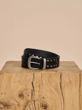 MMStudded Leather Belt