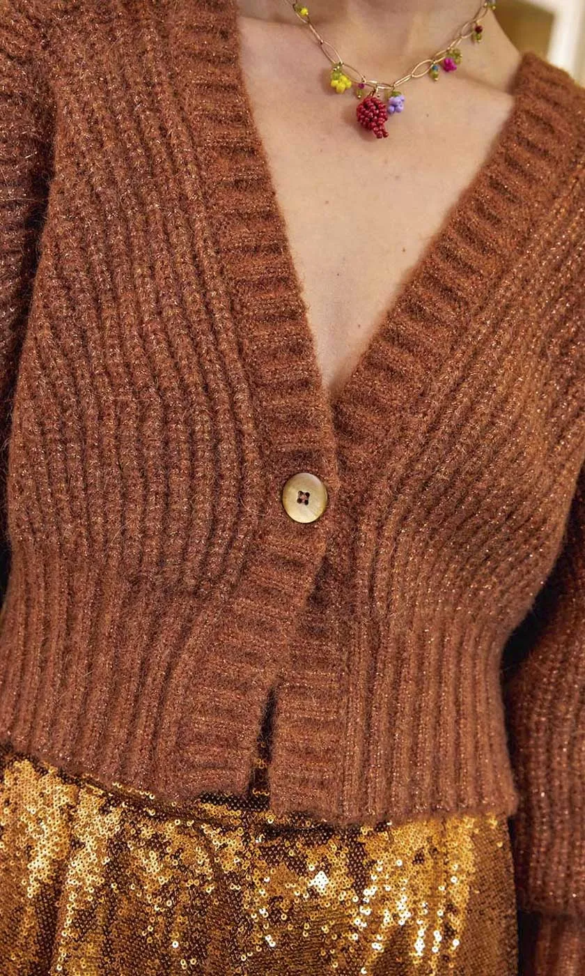 Momoni Isake Cardigan - Copper