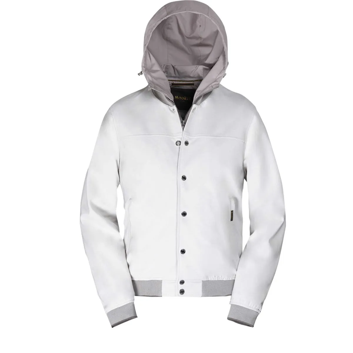 Moorer Ivory 'Darren' Lightweight Bomber Jacket