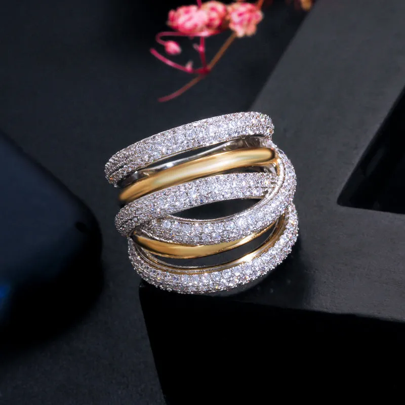 Multi-Layer Sparkling Ring