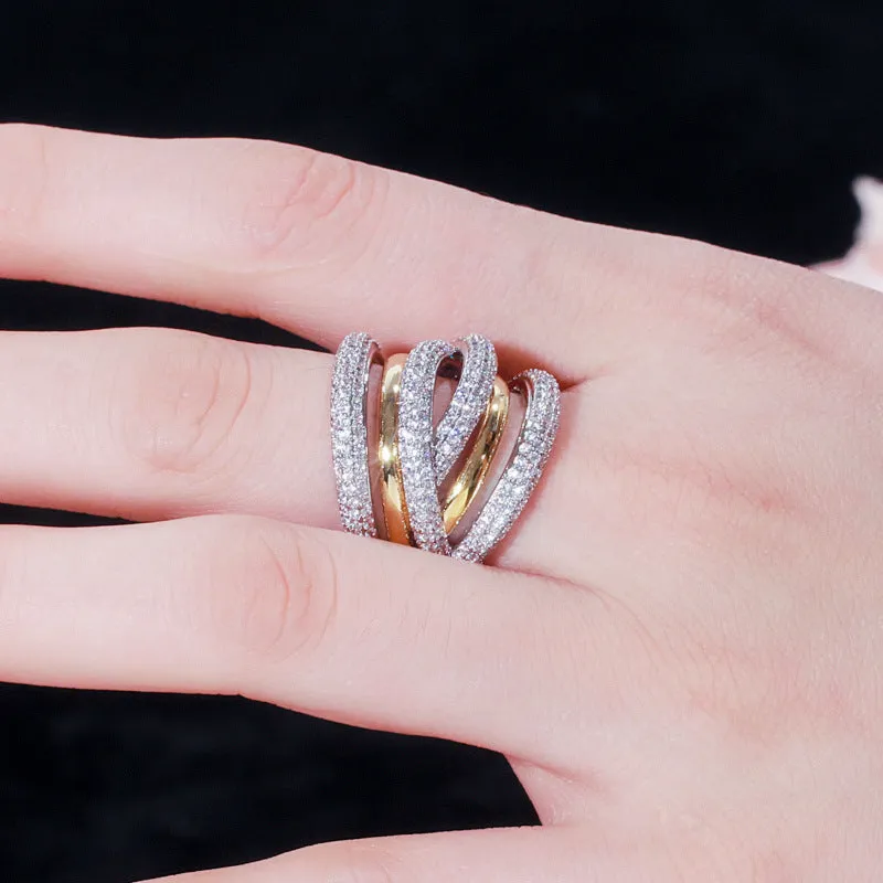 Multi-Layer Sparkling Ring