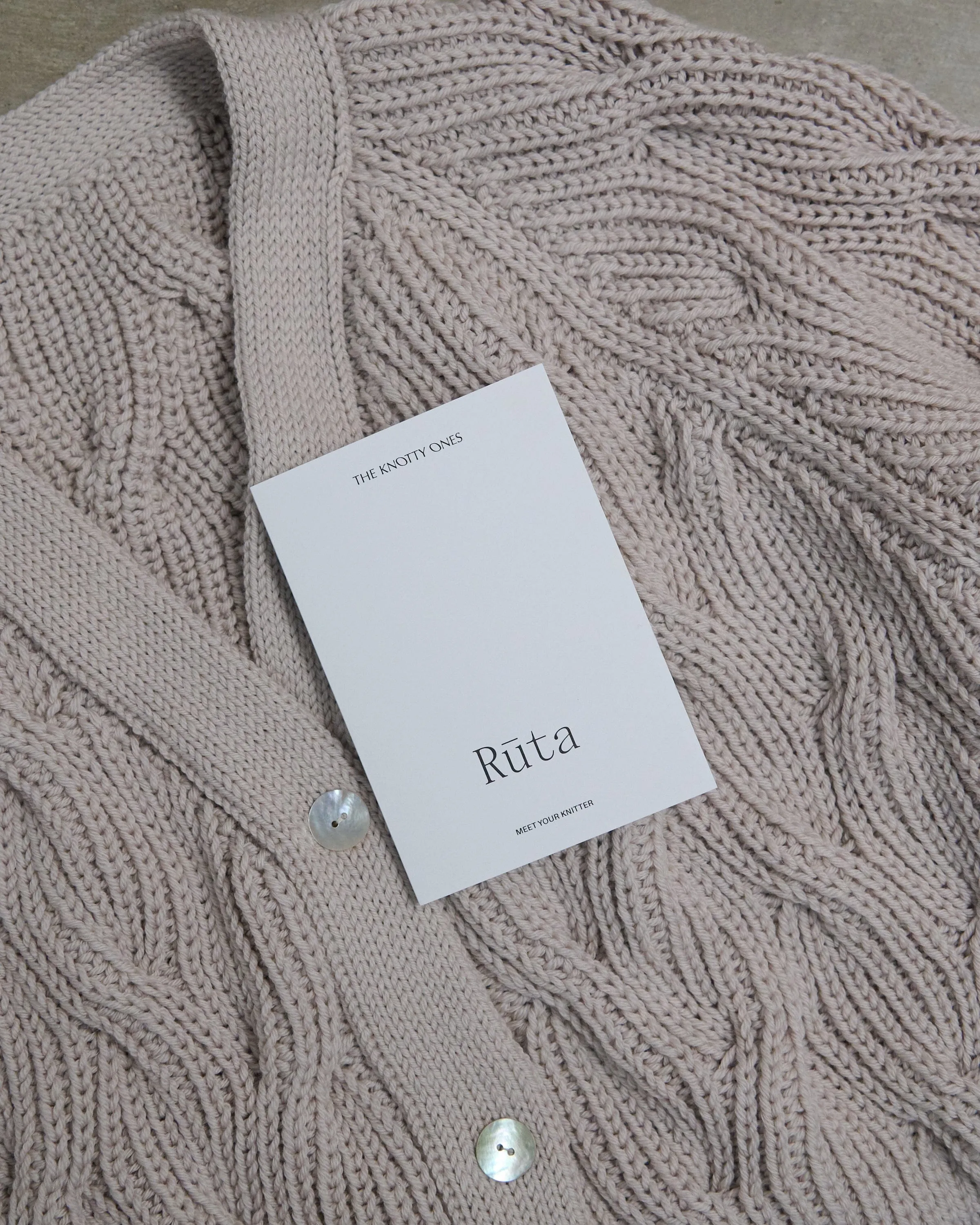 Nemunas: Silver Grey Merino Wool Cardigan