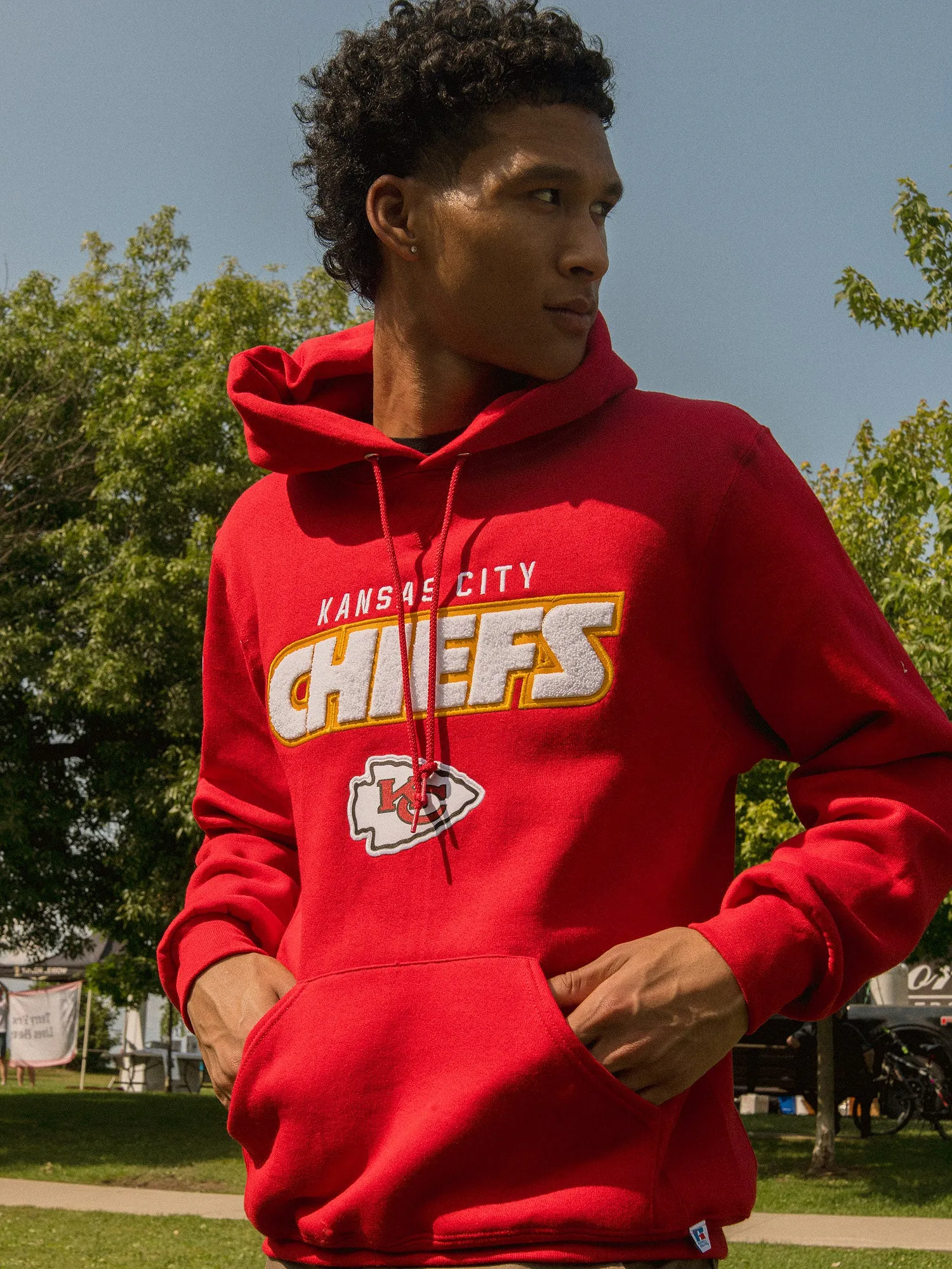 NFL KANSAS CITY CHIEFS END ZONE PULLOVER HOODIE