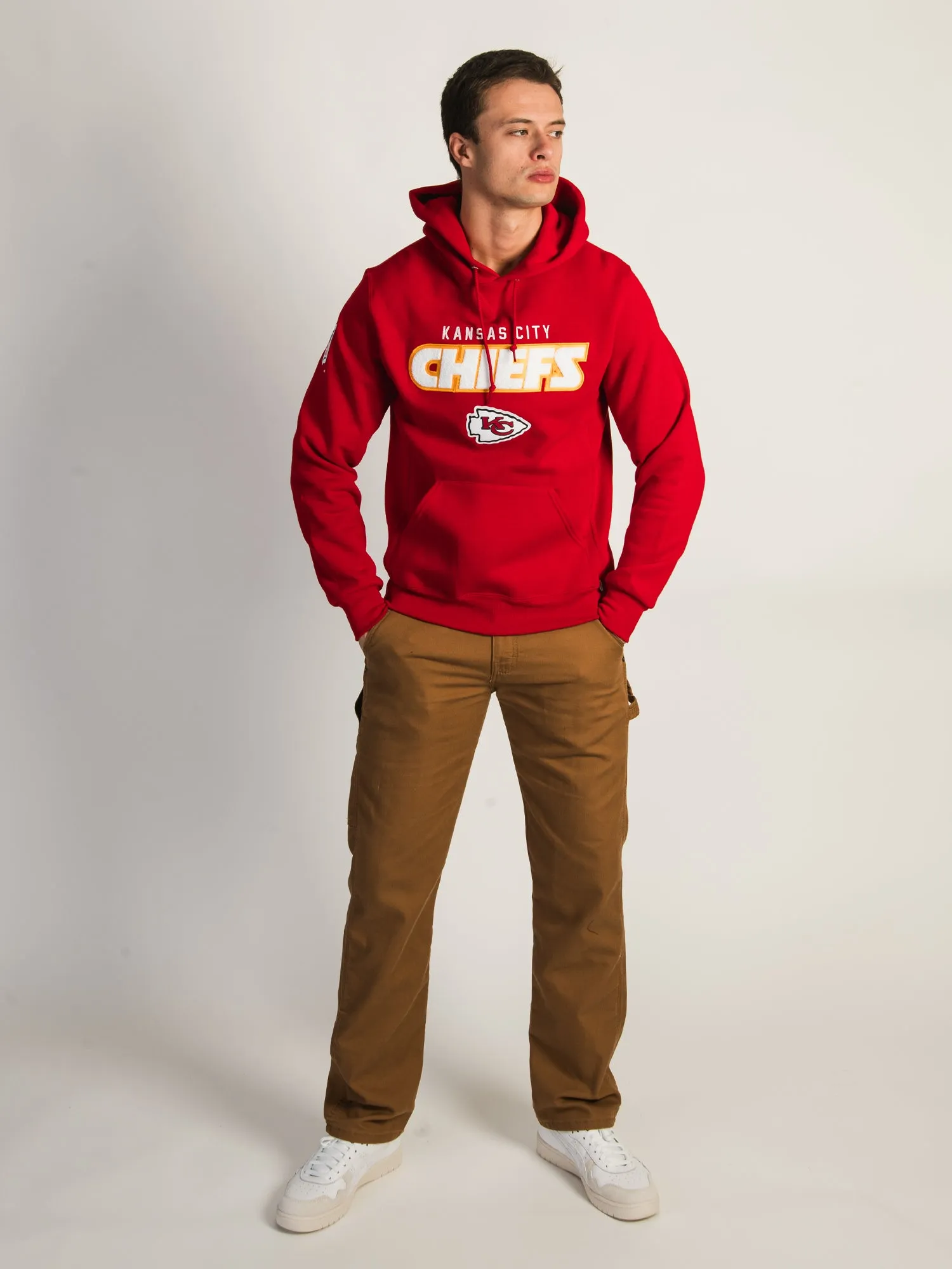 NFL KANSAS CITY CHIEFS END ZONE PULLOVER HOODIE