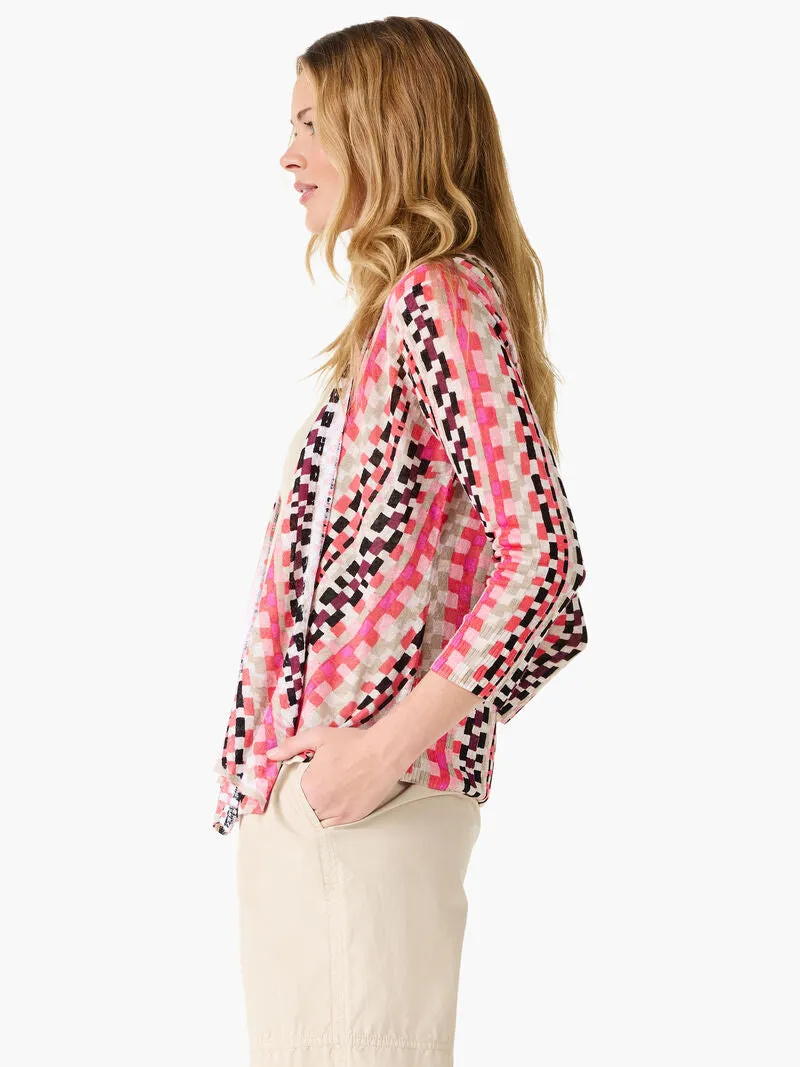 NIC ZOE M241123 Pixel Sunset 4-Way Cardigan