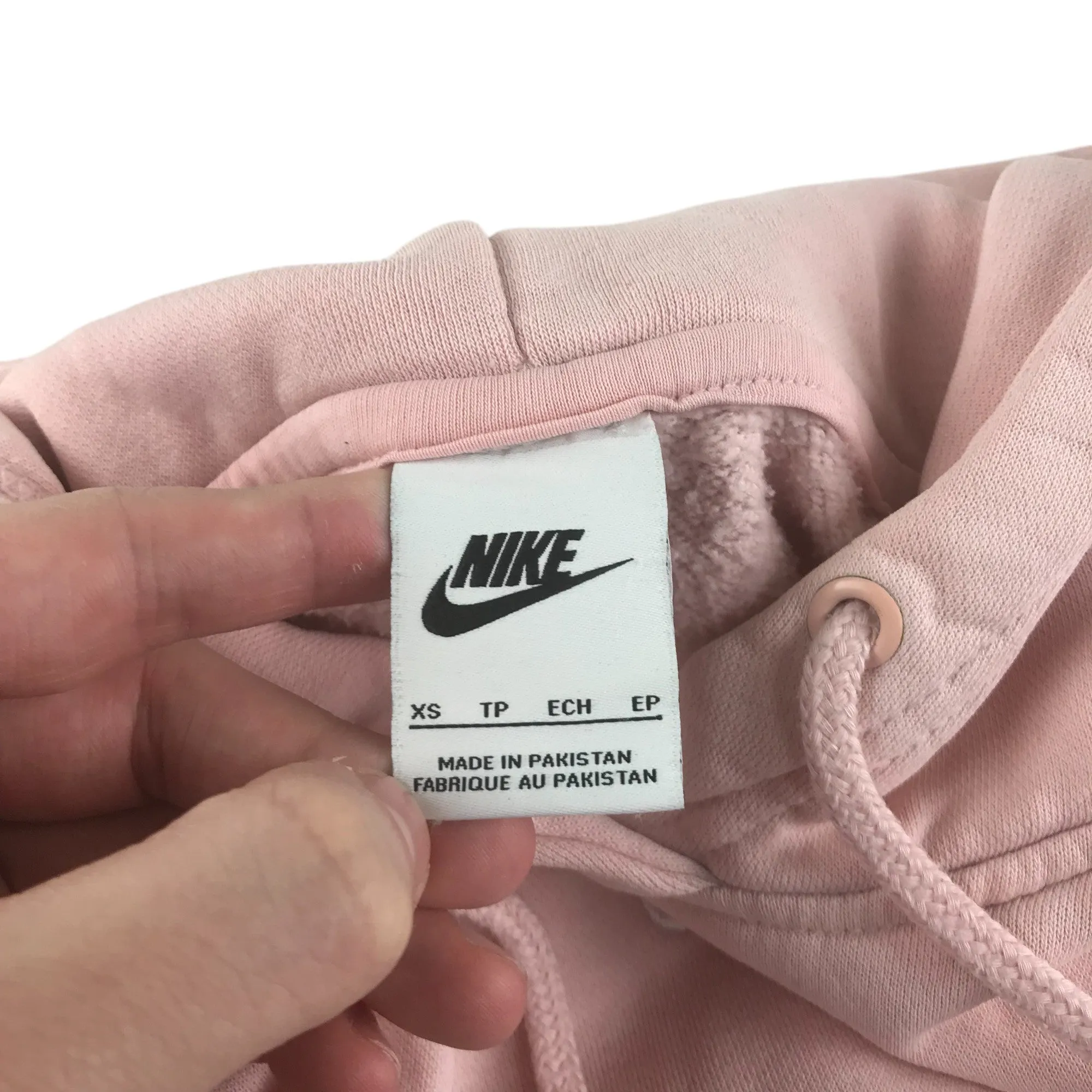 Nike hoodie adult size XS light pink pullover sweatshirt