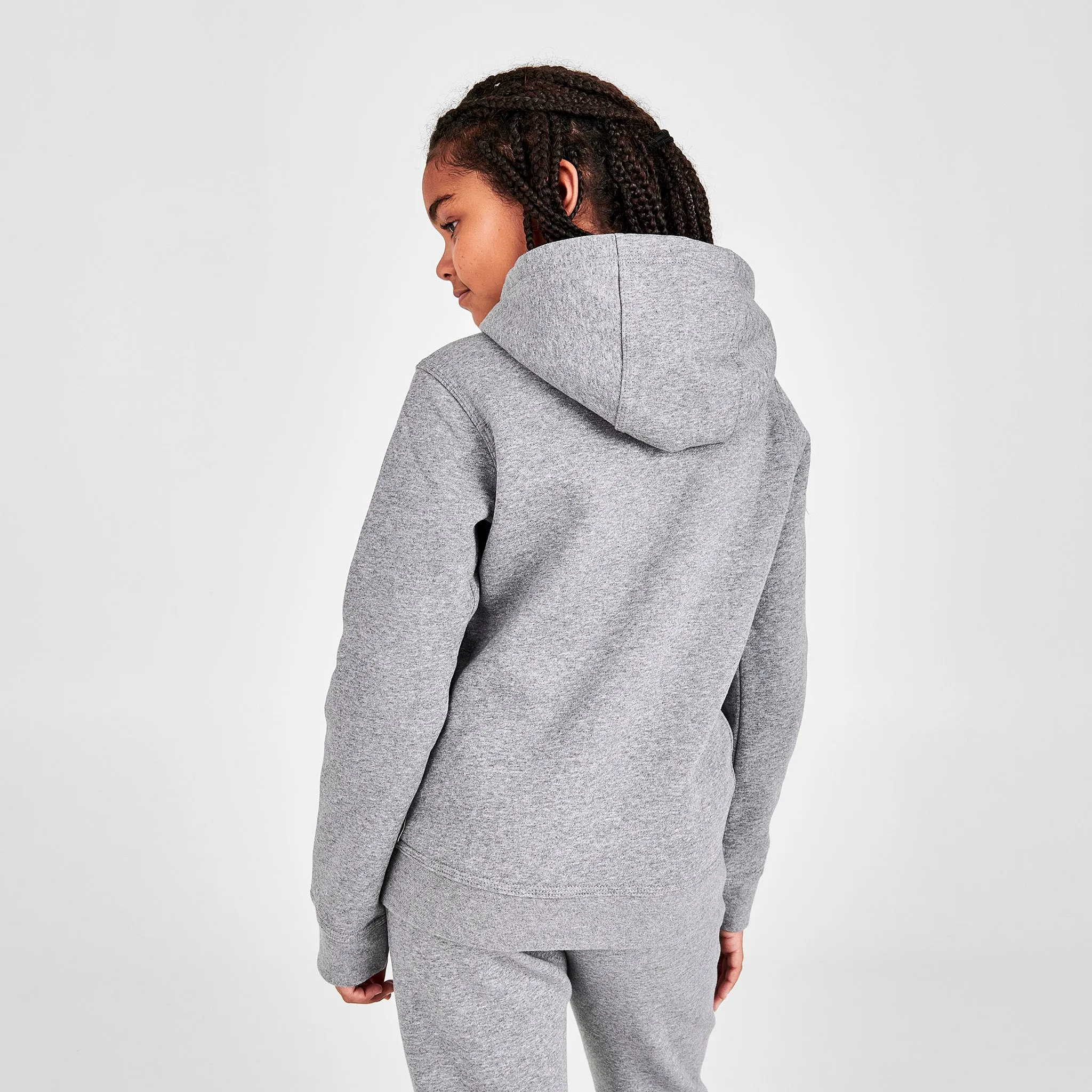 Nike Sportswear Kids' Club Fleece Pullover Hoodie / Carbon Heather