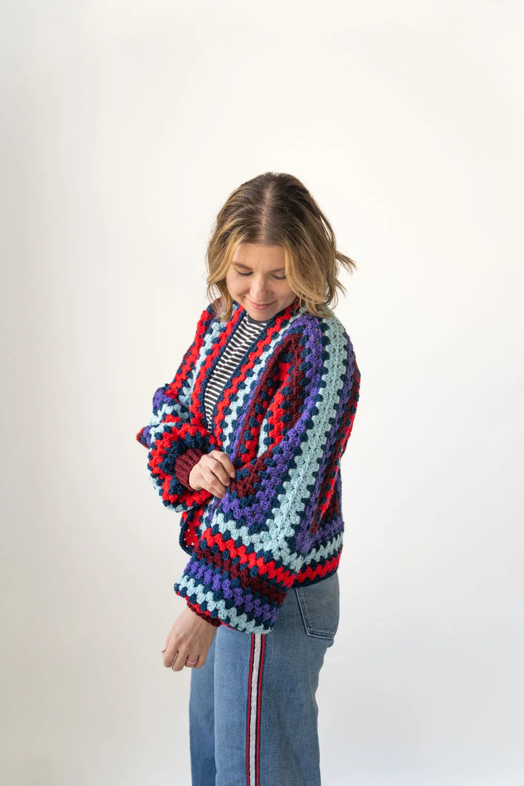 Not Your Granny's Crochet Cardigan Sweater in Moods