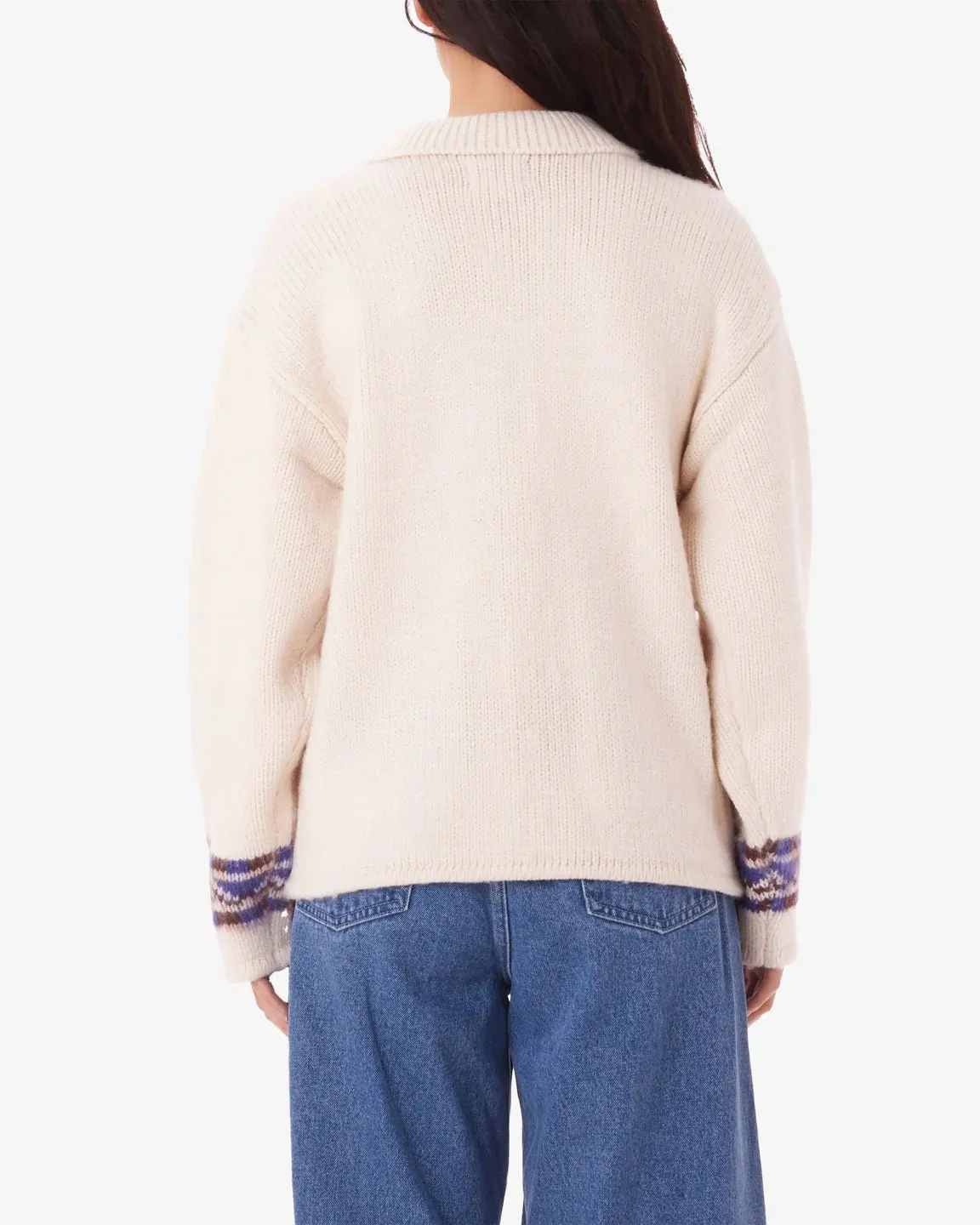 Obey - Swans Zip Sweater - Unbleached Multi