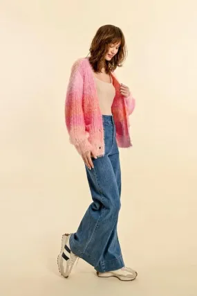 Ombre Cable Cardigan