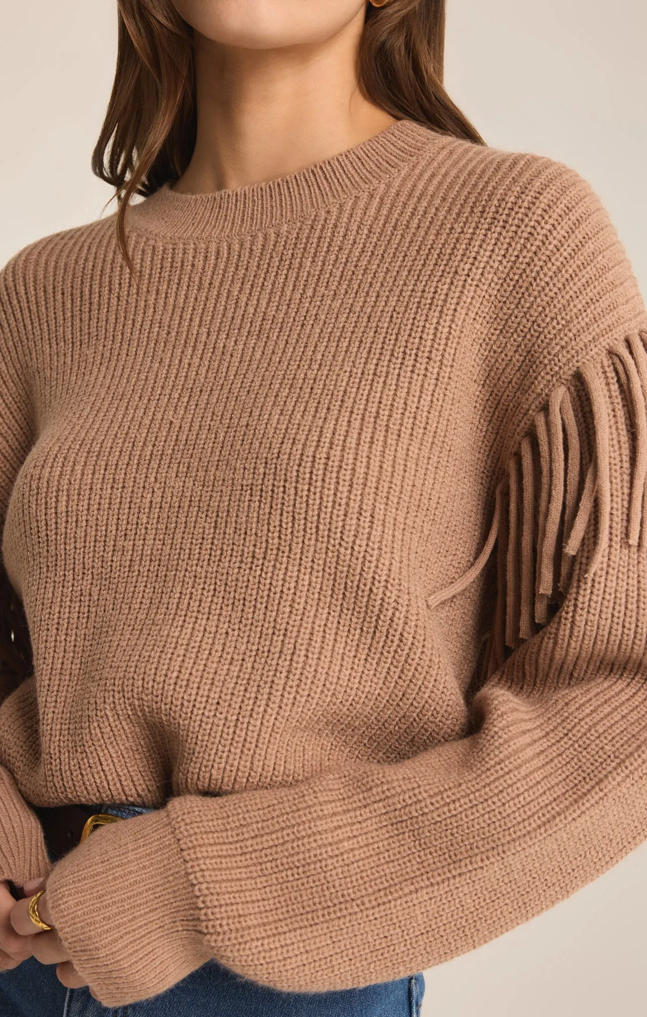 On the Fringe Sweater - Campfire