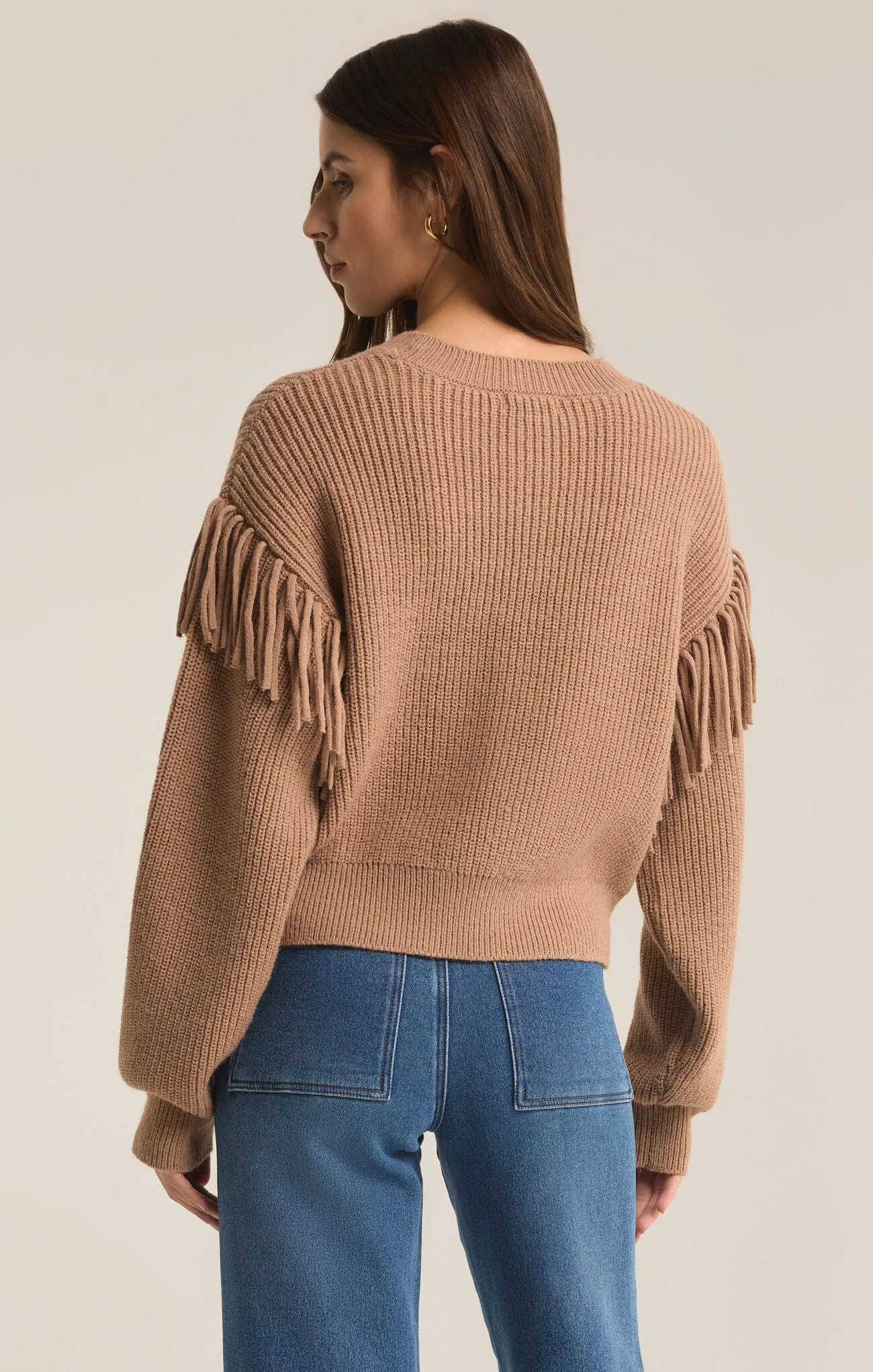 On the Fringe Sweater - Campfire