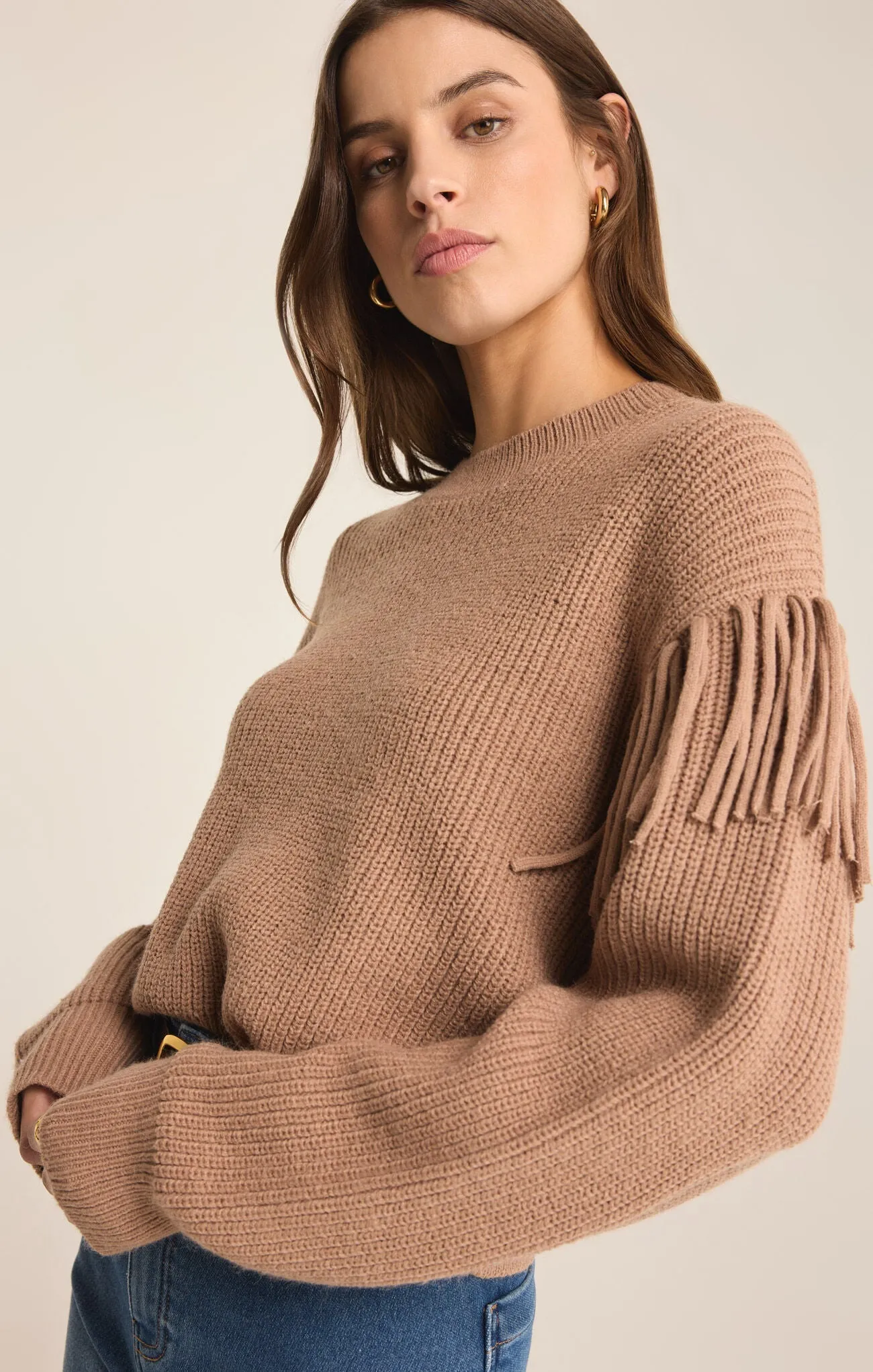 On the Fringe Sweater - Campfire