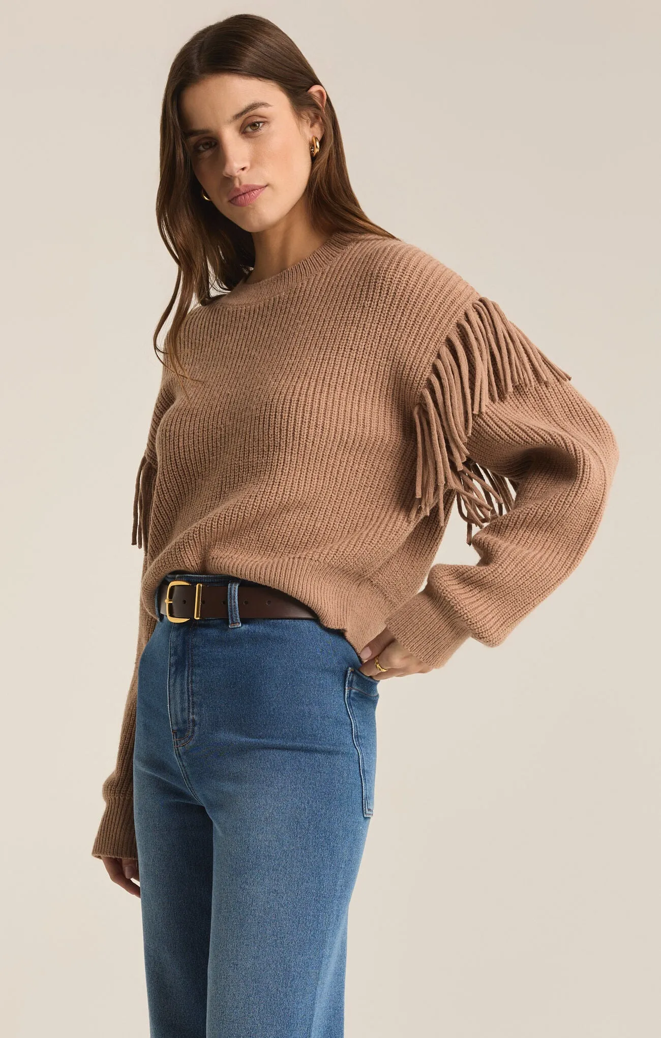 On the Fringe Sweater - Campfire