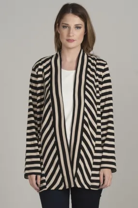 Open Stripe Cardigan