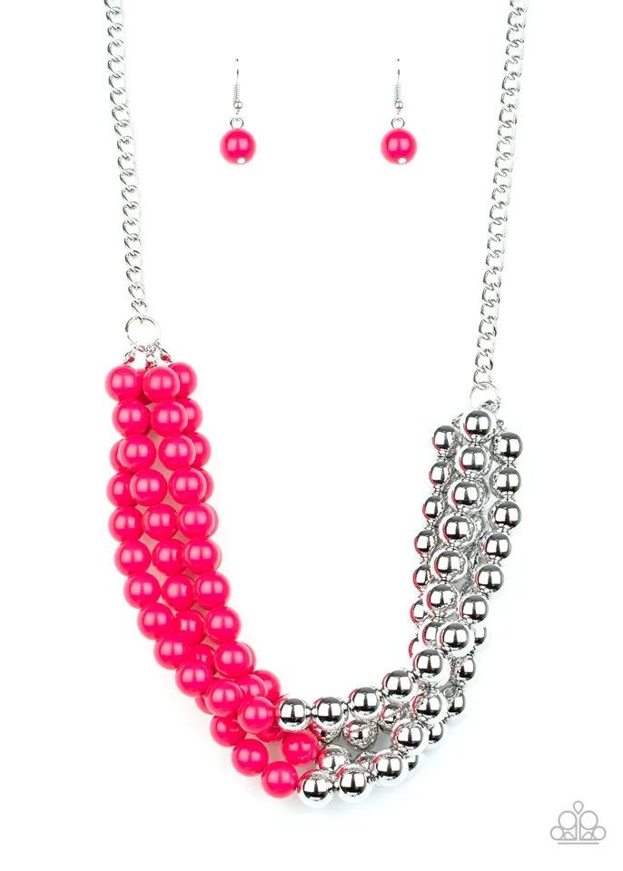 Paparazzi Necklace ~ Layer After Layer - Pink