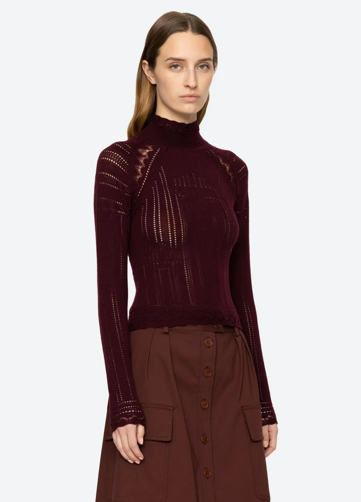 Paxton Turtleneck ~ Burgundy