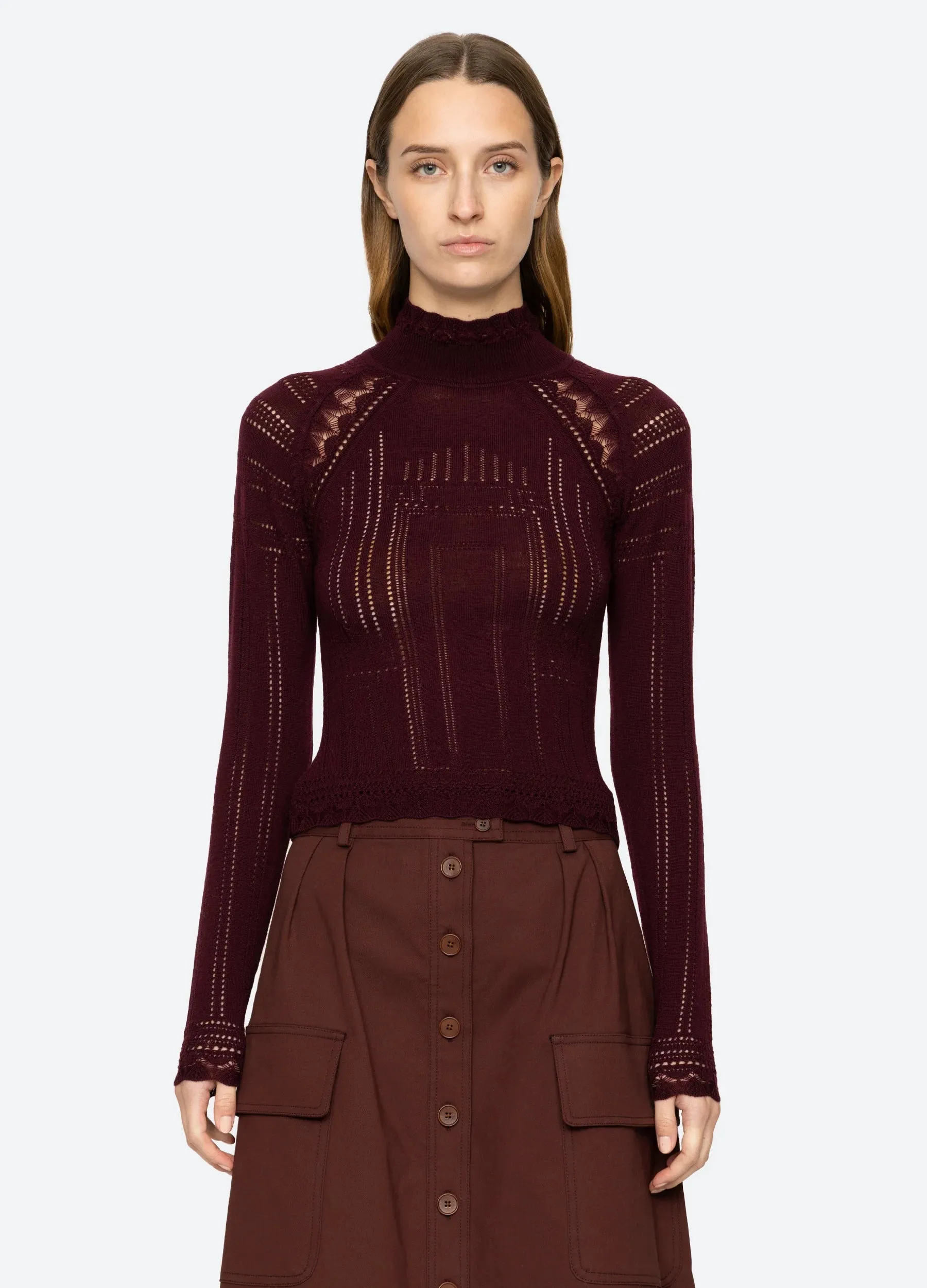 Paxton Turtleneck ~ Burgundy