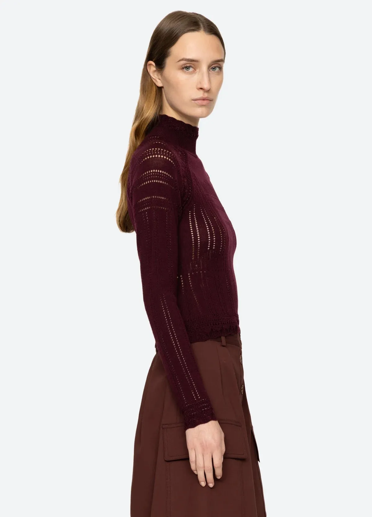 Paxton Turtleneck ~ Burgundy