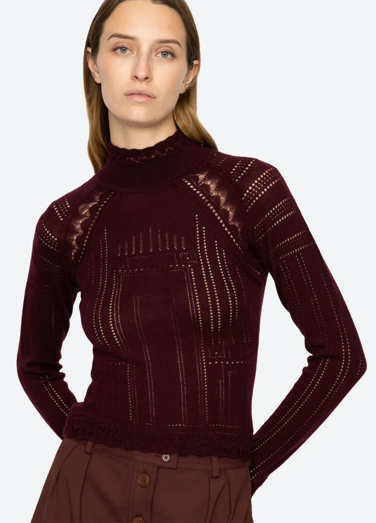 Paxton Turtleneck ~ Burgundy