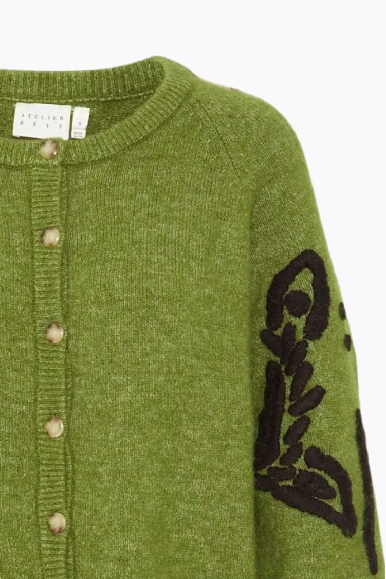 Pesto Embroidered Cardigan