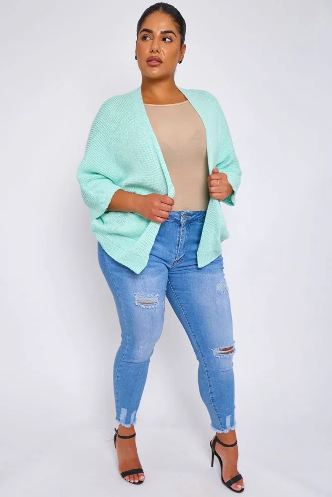 Plain Crochet Pattern Open Front Cardigan