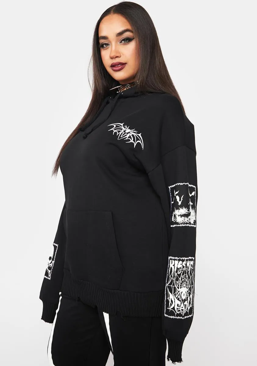 Plus Haunted Heart Graphic Hoodie