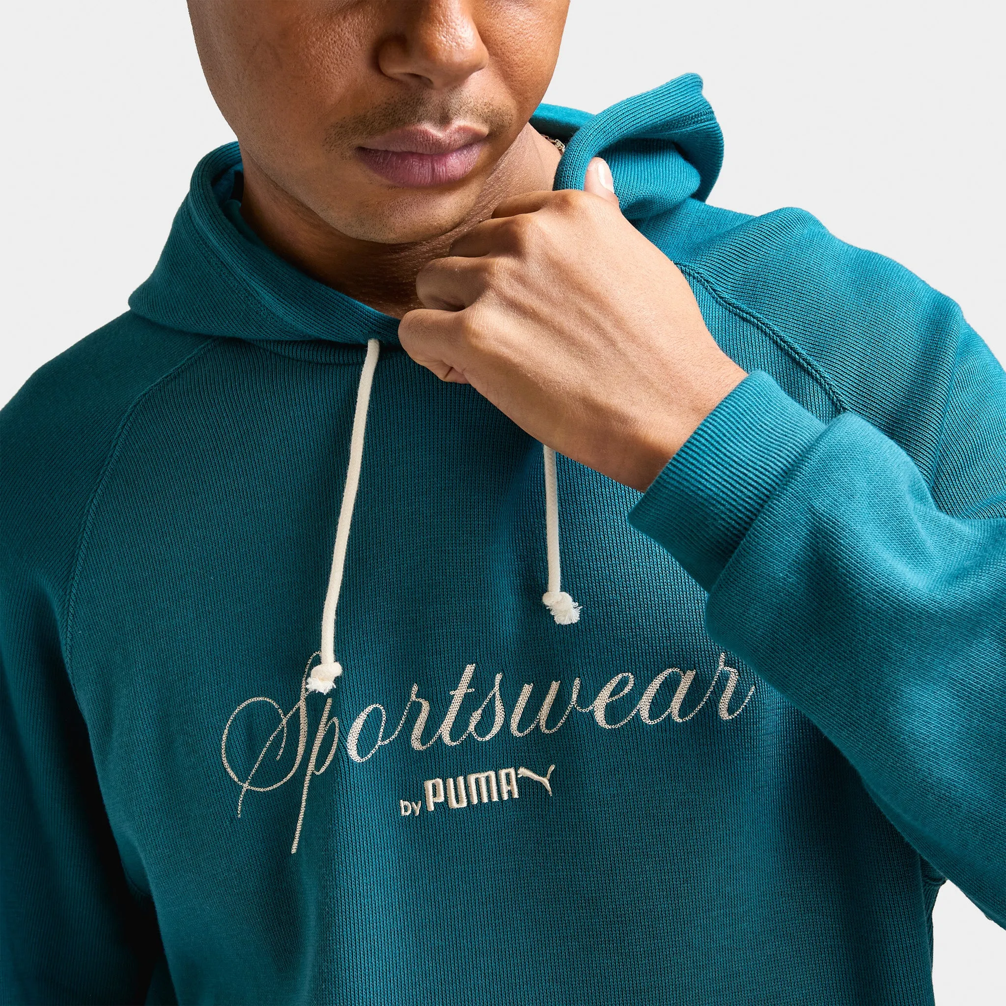 Puma CLASSICS  Relaxed Pullover Hoodie / Cold Green