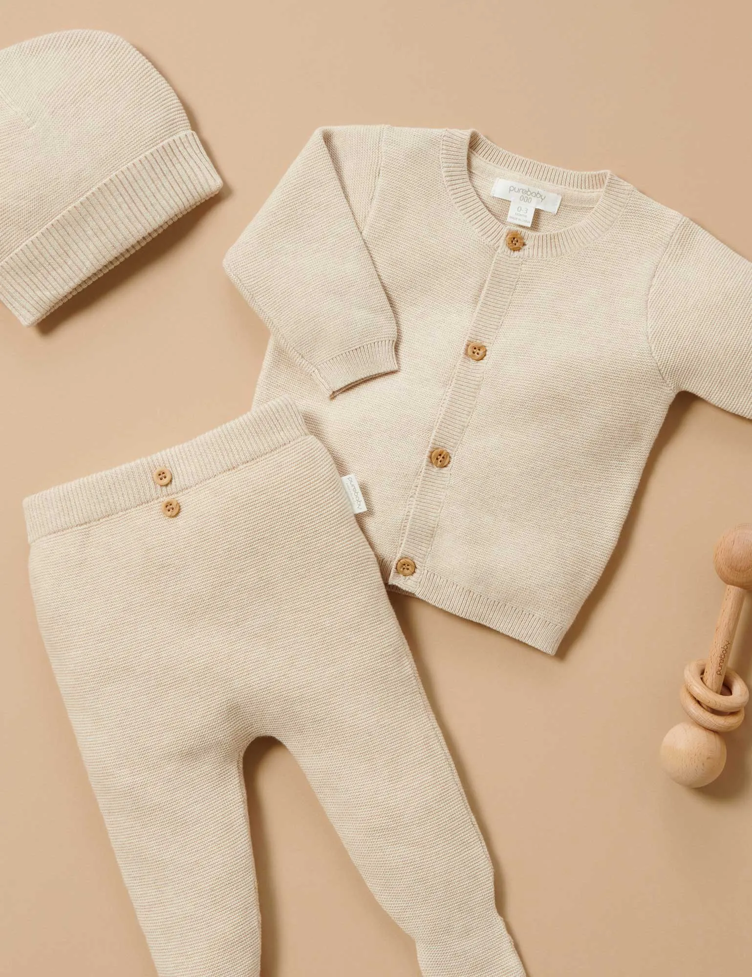 PURE BABY Textured Cardigan