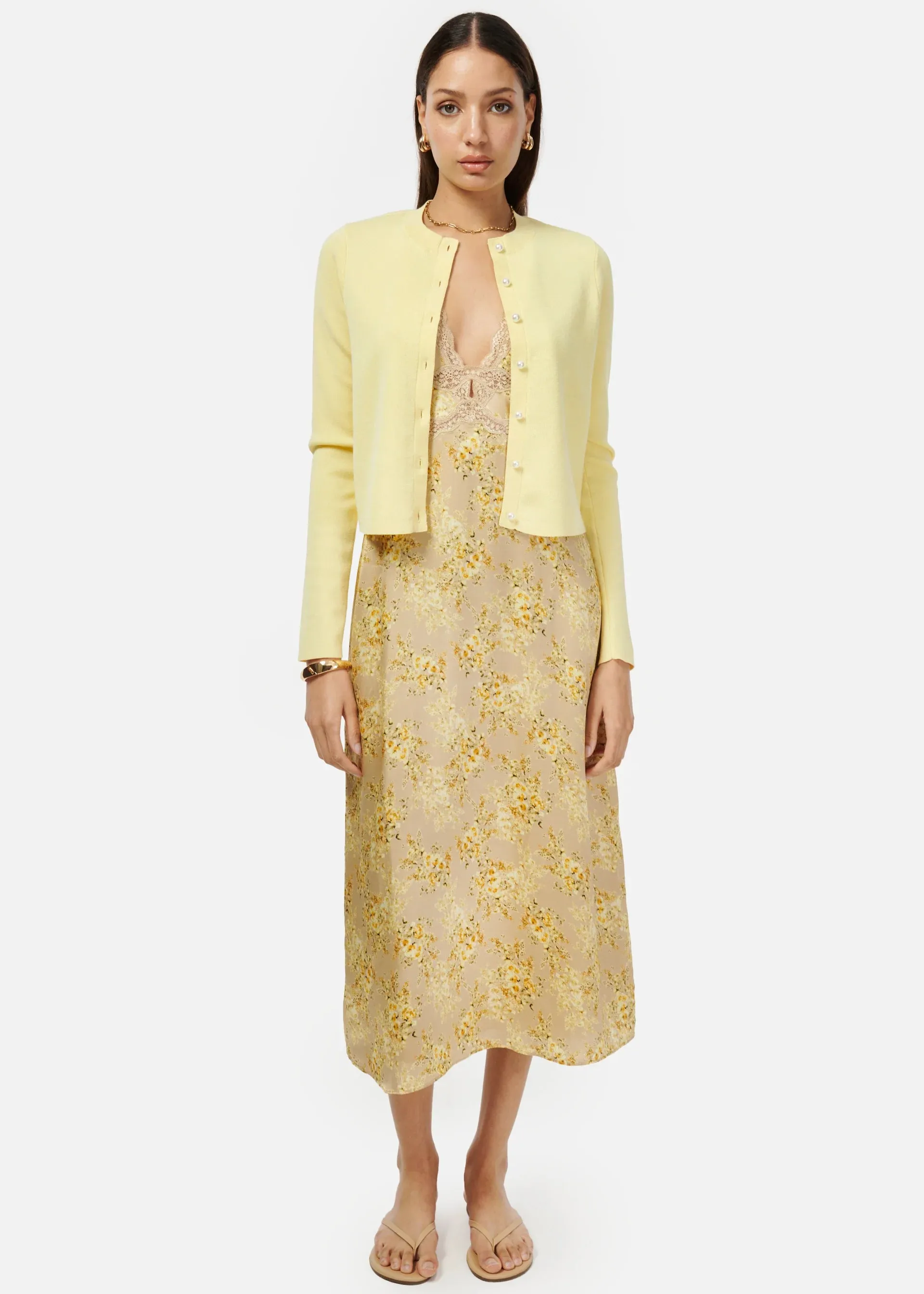 Roya Dress | Yellow Primavera