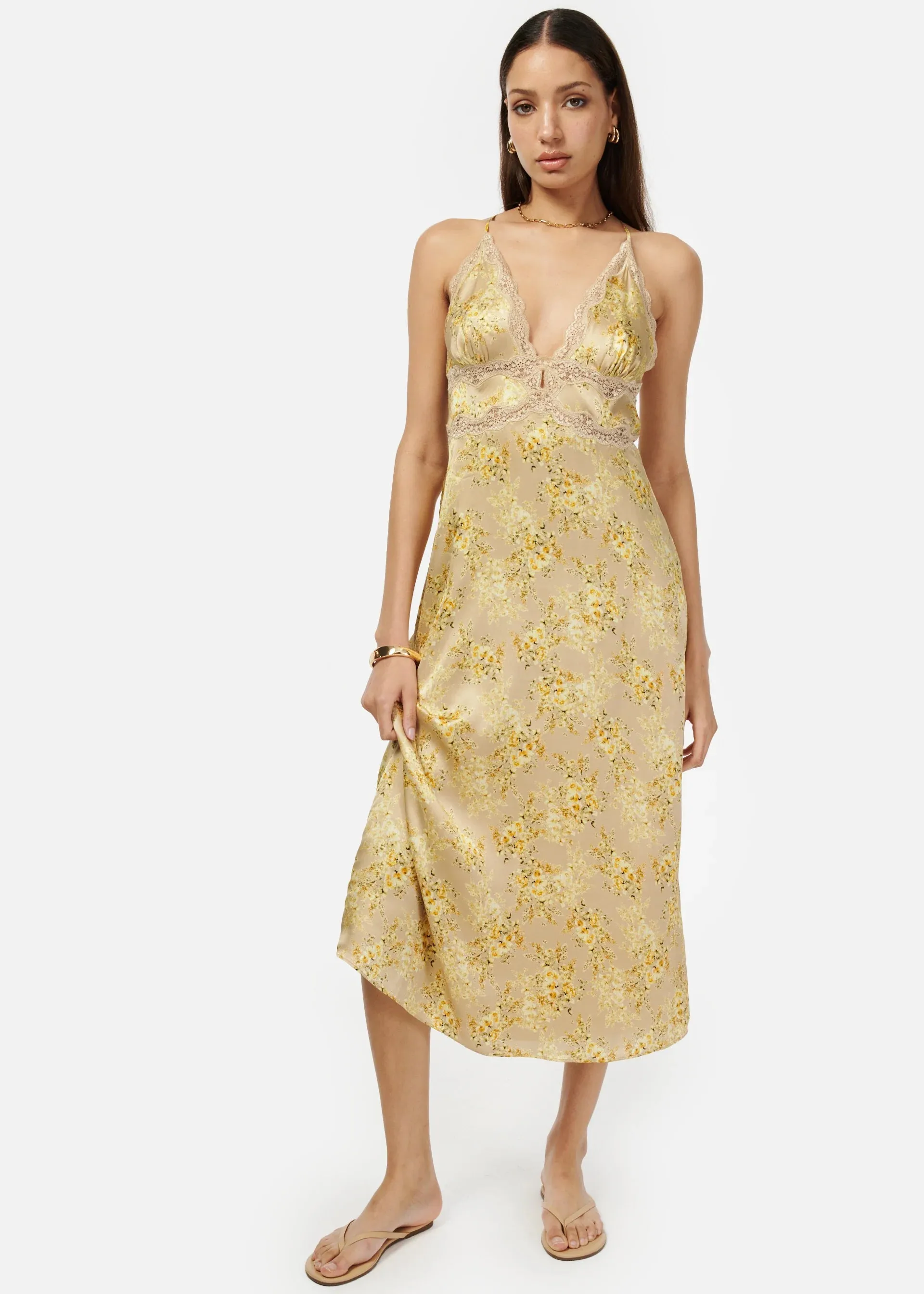 Roya Dress | Yellow Primavera