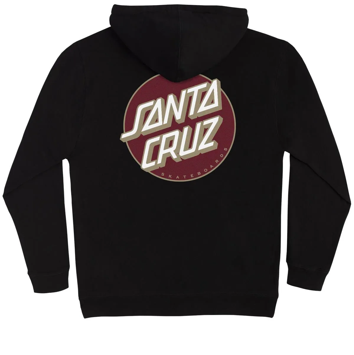 Santa Cruz Other Dot Hoodie - Black/Burgundy