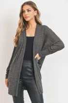 Slub Knit Pocket LS Cardigan