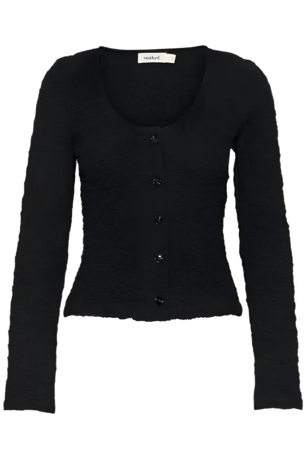 Soaked Womens Cardigan Dauphine Black