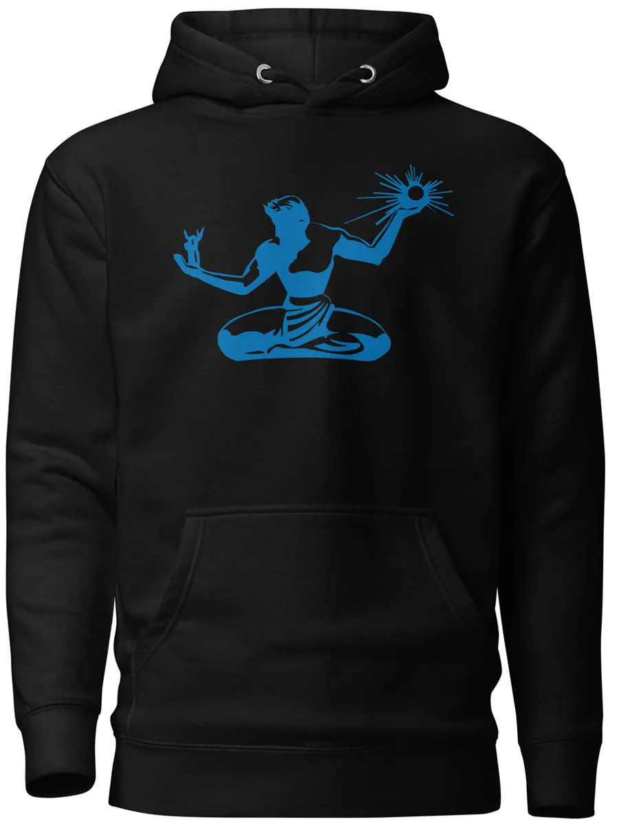 Spirit of Detroit Premium Pullover Unisex Hoodie - Black / Blue