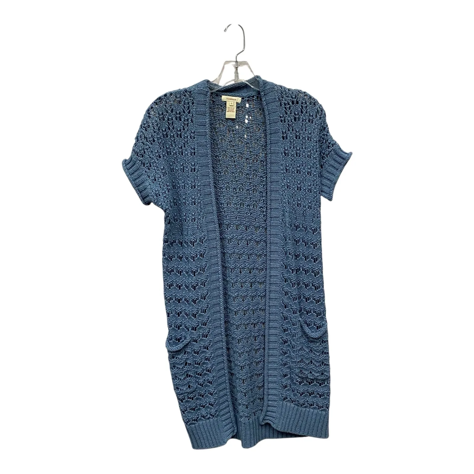 Sweater Cardigan By Sundance In Blue, Size:S