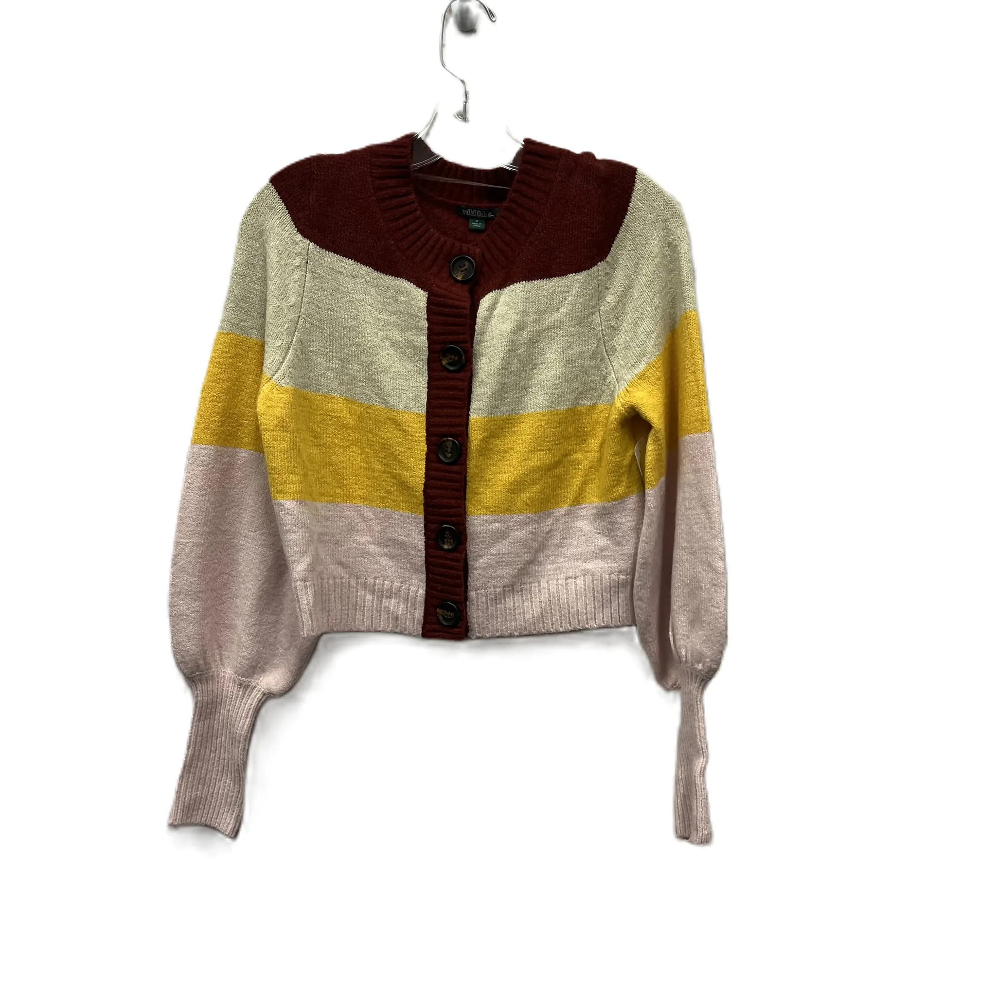 Sweater Cardigan By Wild Fable In Multi-colored, Size: M