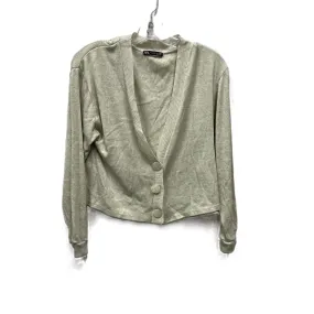 Sweater Cardigan By Zara In Tan, Size: S